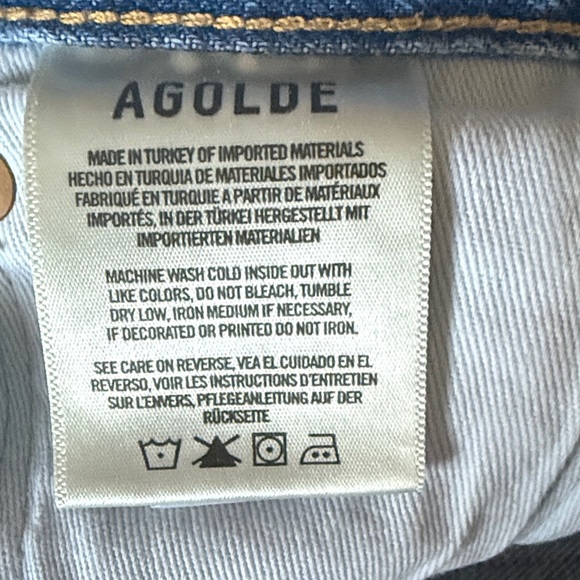 Agolde Distressed Denim Shorts size 27 - Picture 10 of 10